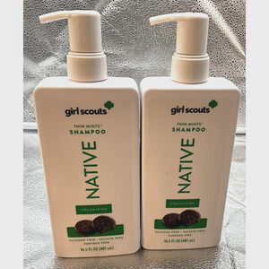 (2 Pack) Native Limited Edition Girl Scouts Thin Mints Cookie Shampoo 16.5 fl oz